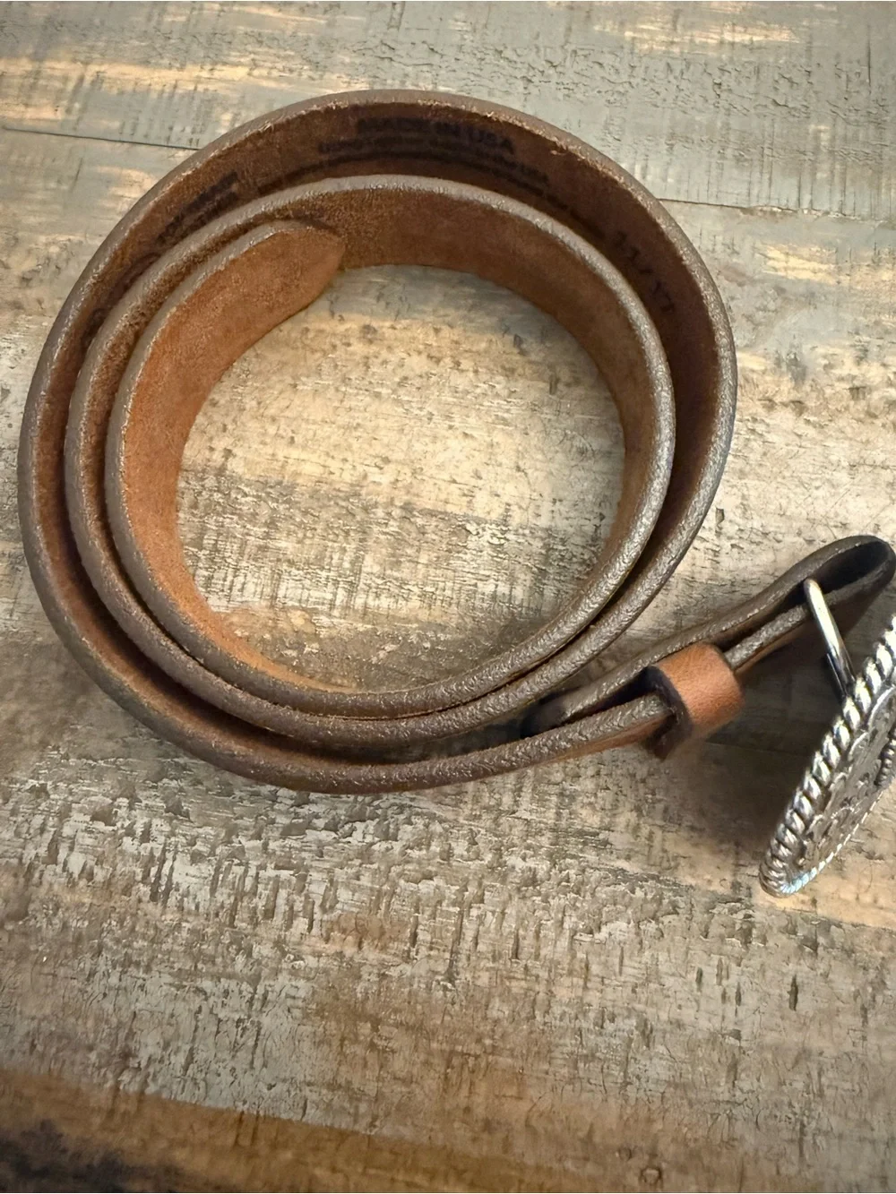 Justin Boots Girl  Trophy Heart Belt (Style #815BD).